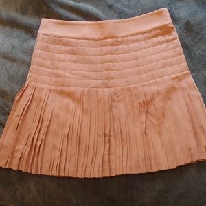 Light pink pleated skirt